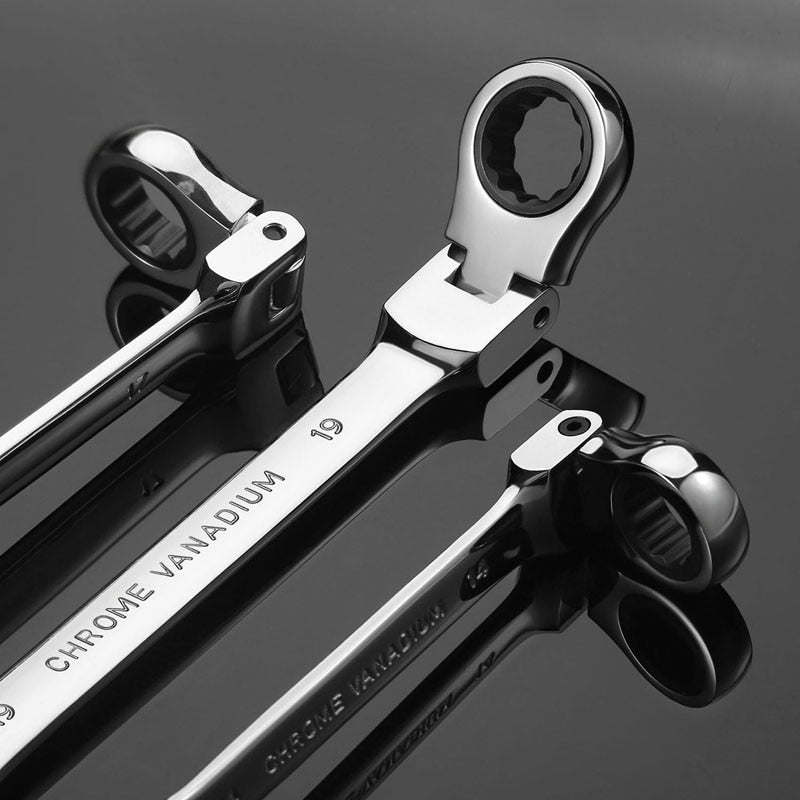 Tubular Ratchet Wrench with Flexible Head