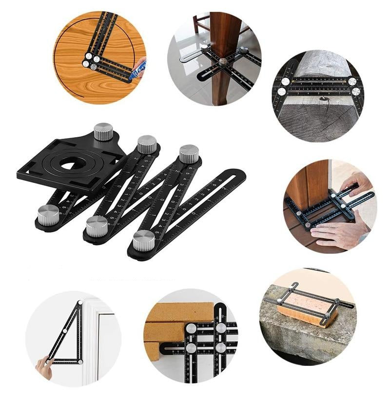 6-sided Aluminum Alloy Angle Measuring Tool