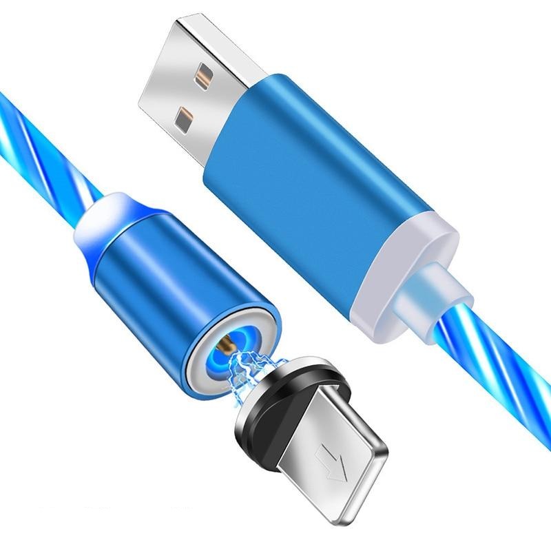 iGlow Glowing LED Magnetic 3 in 1 USB Charging Cable