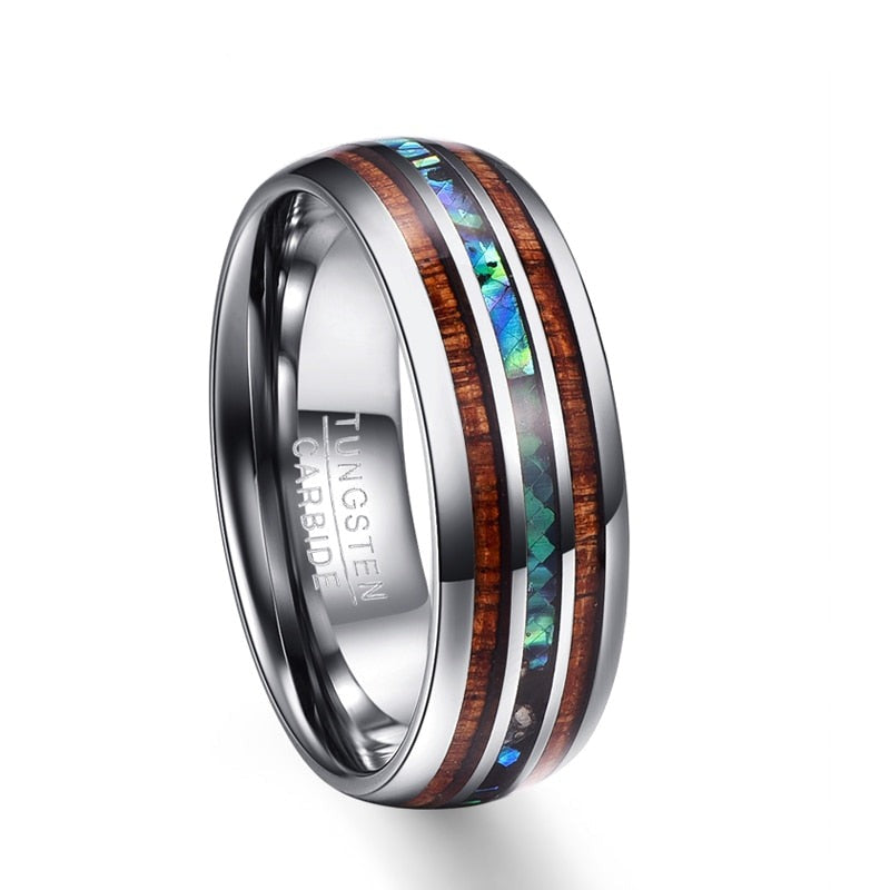 Ring av hawaiisk koa-tre