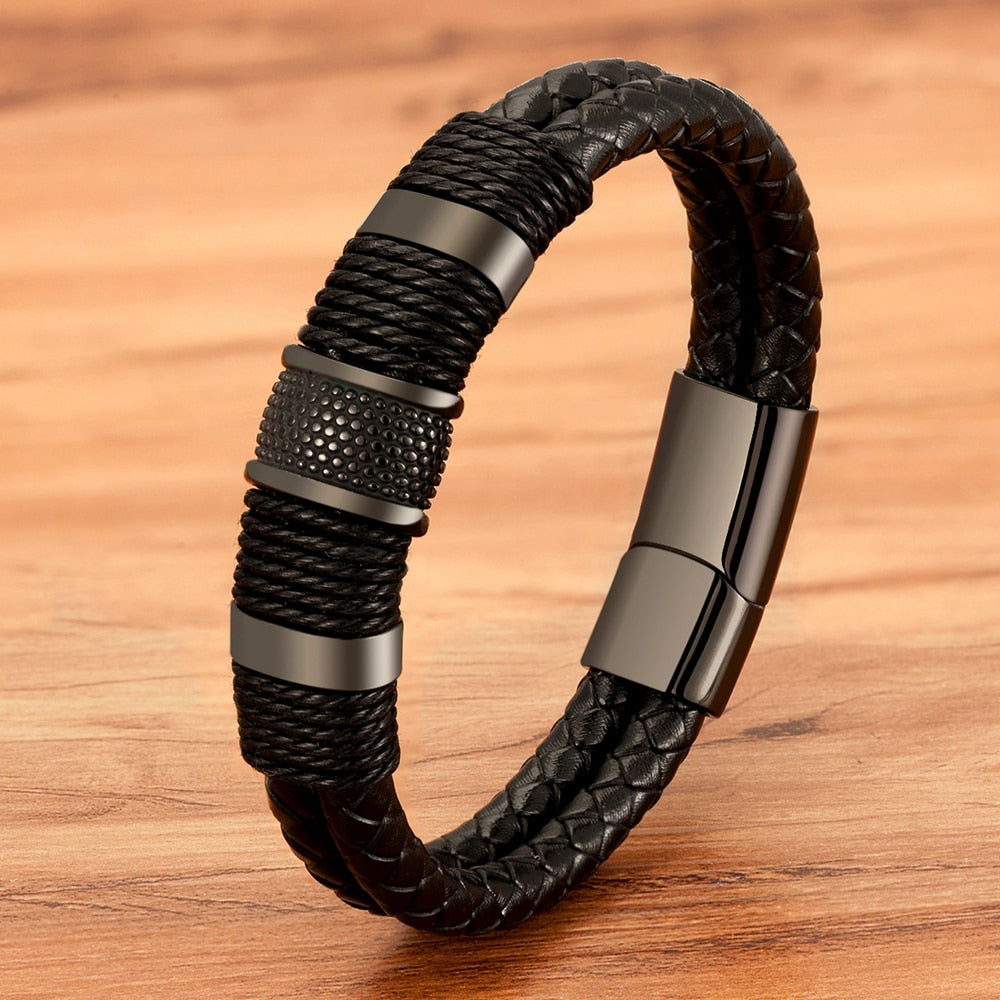 Woven Leather Style Bracelet