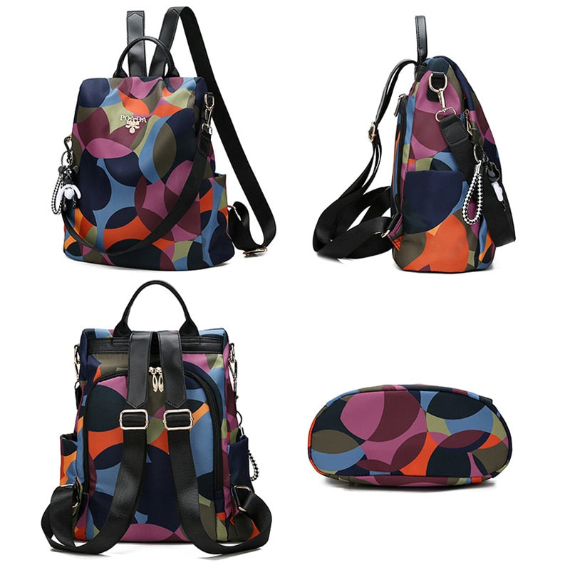 2021 New Beautiful Waterproof Anti-theft Backpack