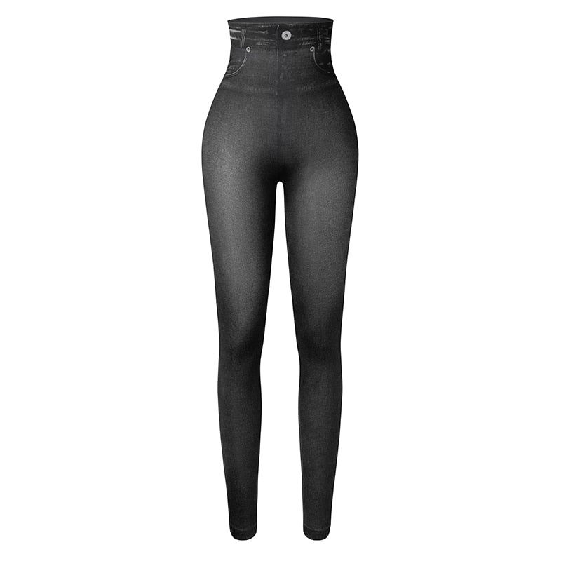 Perfekt passform jeansleggings