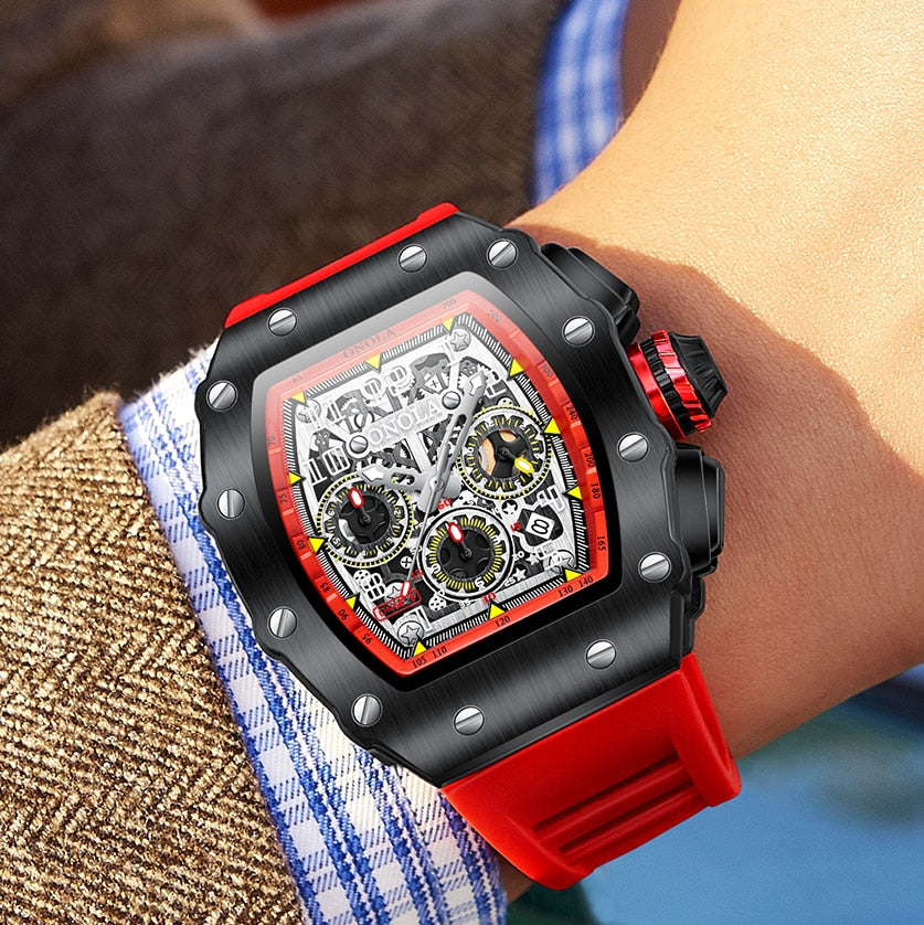 Men's Luminous Tonneau Watch