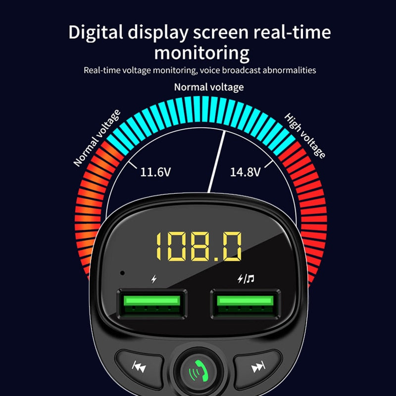 Hands-free Bluetooth Car FM Transmitter