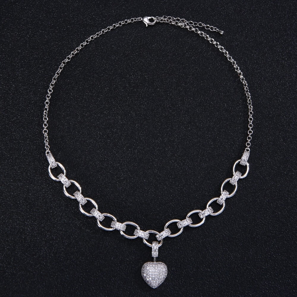 Heart Zirconia Necklace