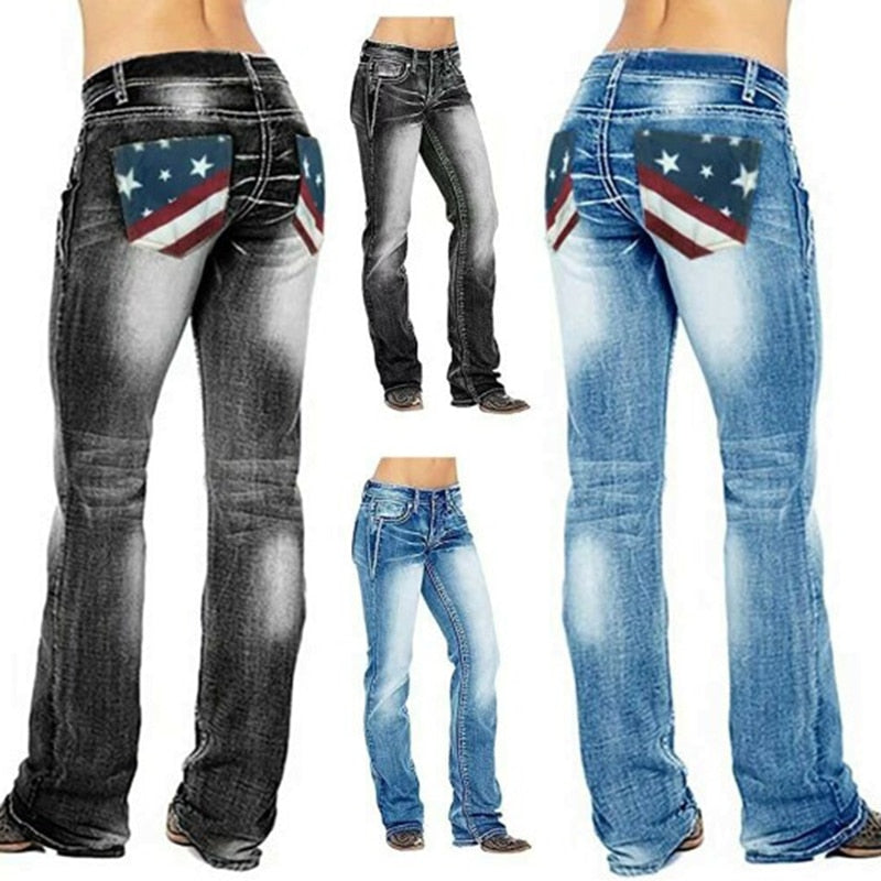 Denim Boot Cut Jeans