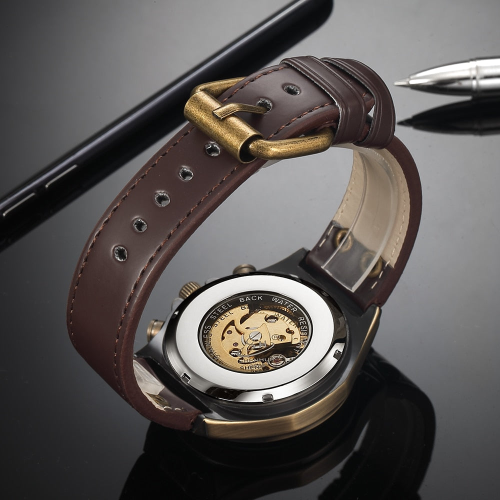 Steampunk Vintage Skjelettklokke