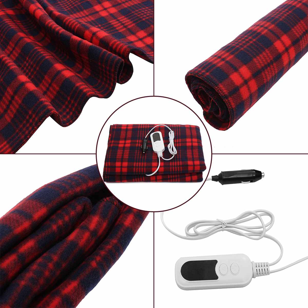 Electric heating Snuggle Blanket for the car