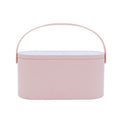 Portable makeup organizer with LED light
