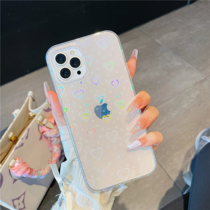 Holographic Heart Case