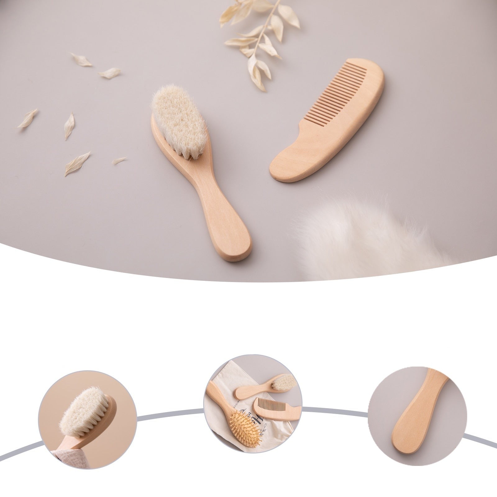 Baby Wooden Hairbrush