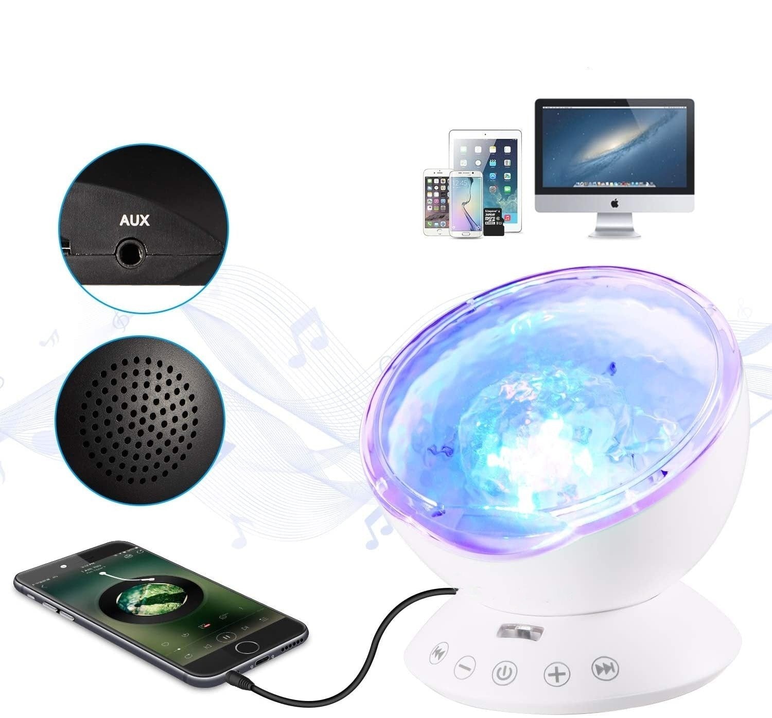 Ocean Wave Projector LED Night Light