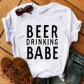 Beer Drinking Babe T-shirt