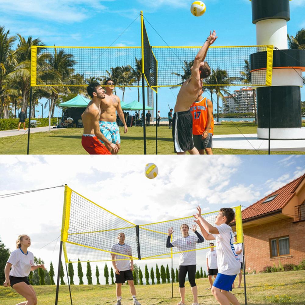 Four-sided Cross Volleyball Net