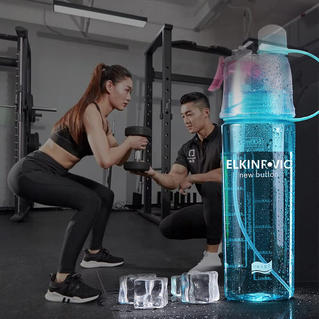 Water bottle with atomizer