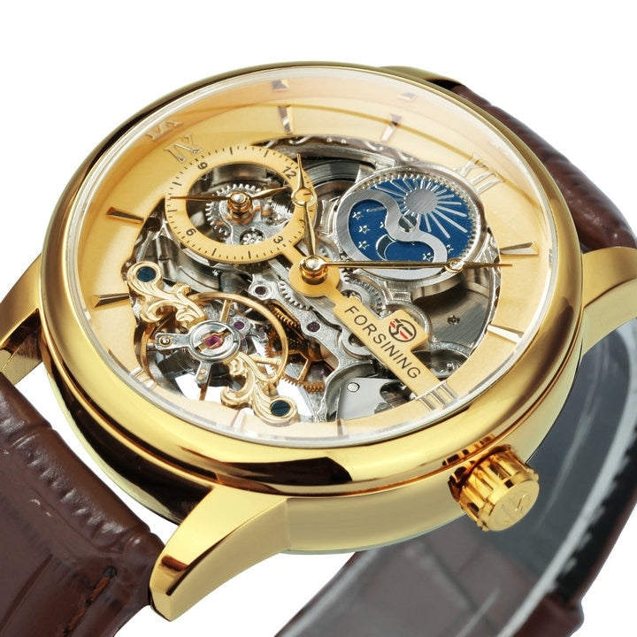 Forsining Men's Skeleton Watch