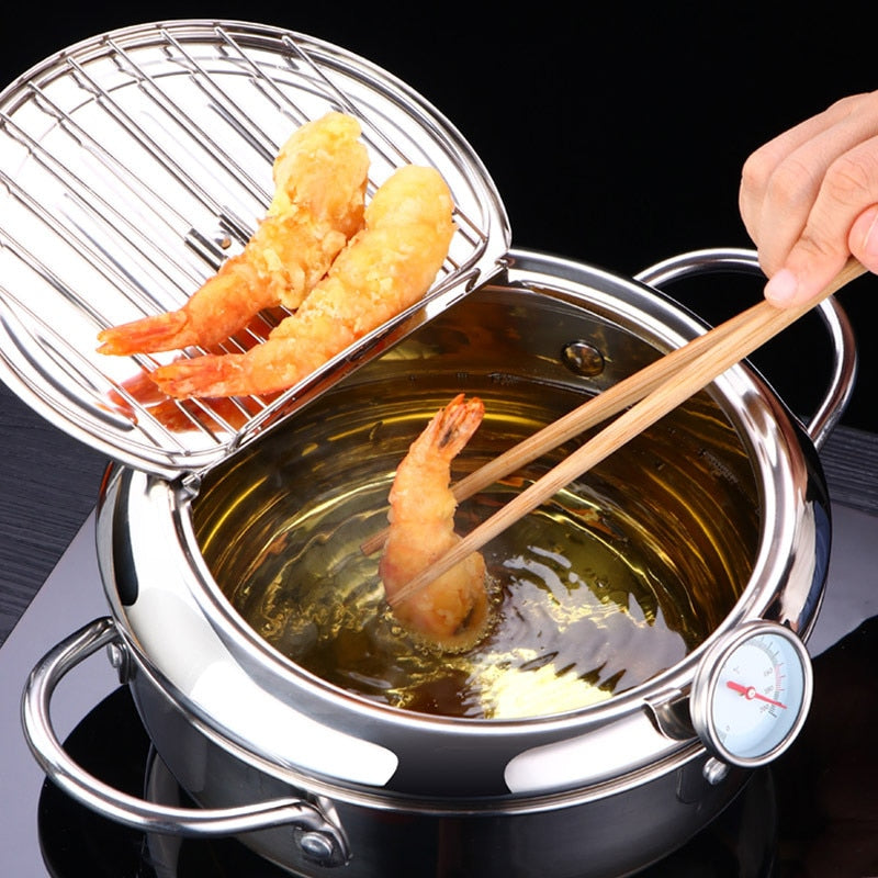 Stainless steel deep fryer