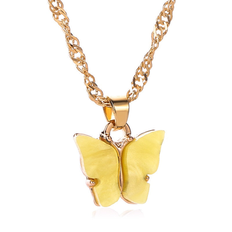 Butterfly Gold Necklace