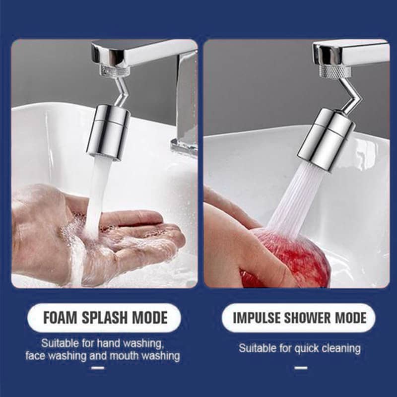 Universal splash filter tap