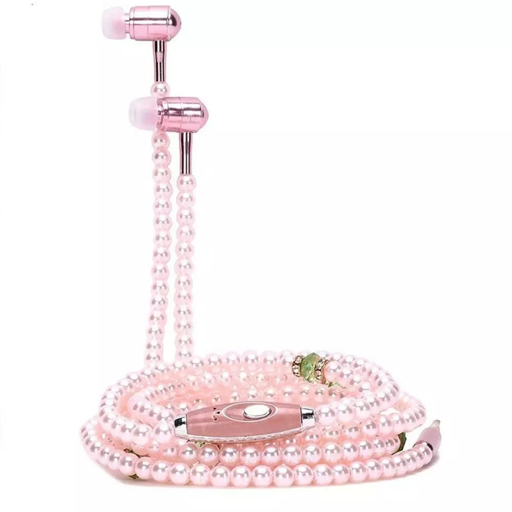 Pearl Necklace Earphone