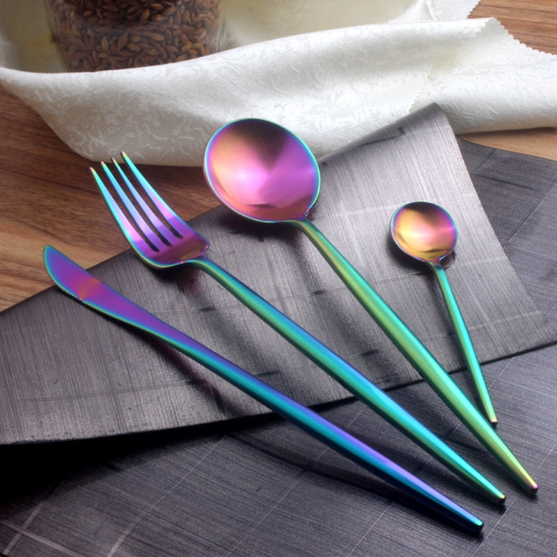 Rainbow Cutlery Set (4 Pieces)