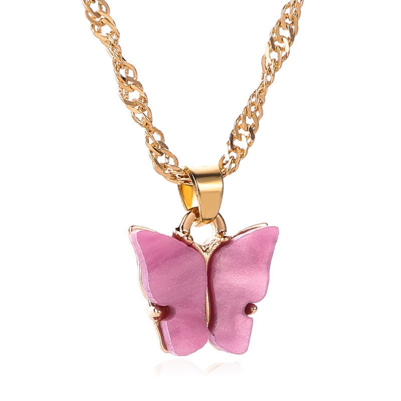 Butterfly Gold Necklace