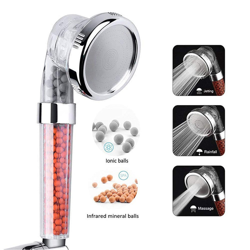 3 Modes High Pressure Shower Head