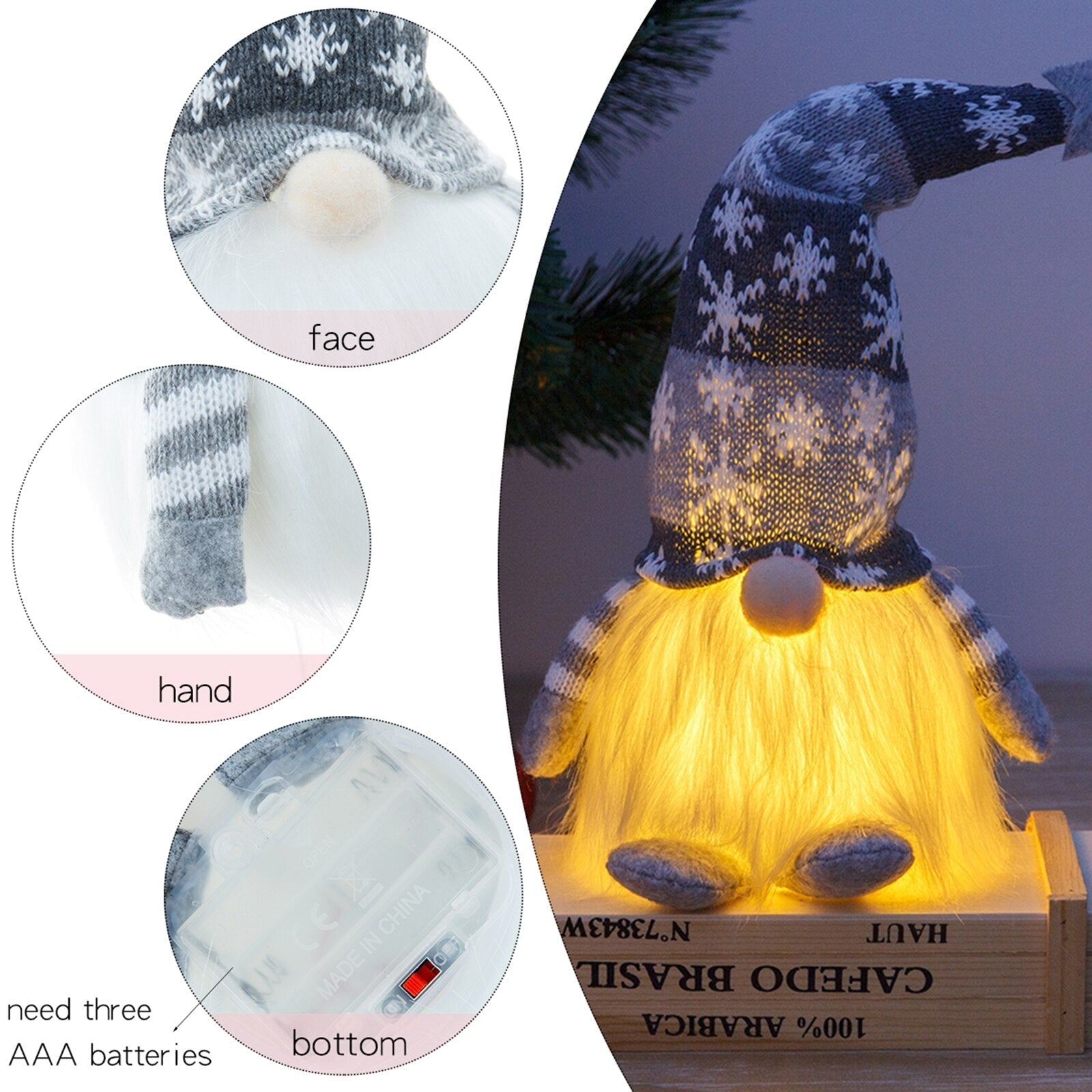 Lighted Christmas Gnome