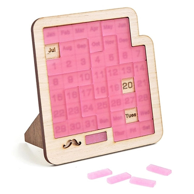 Daily Calendar Wooden Puzzle