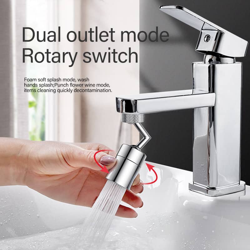 Universal splash filter tap