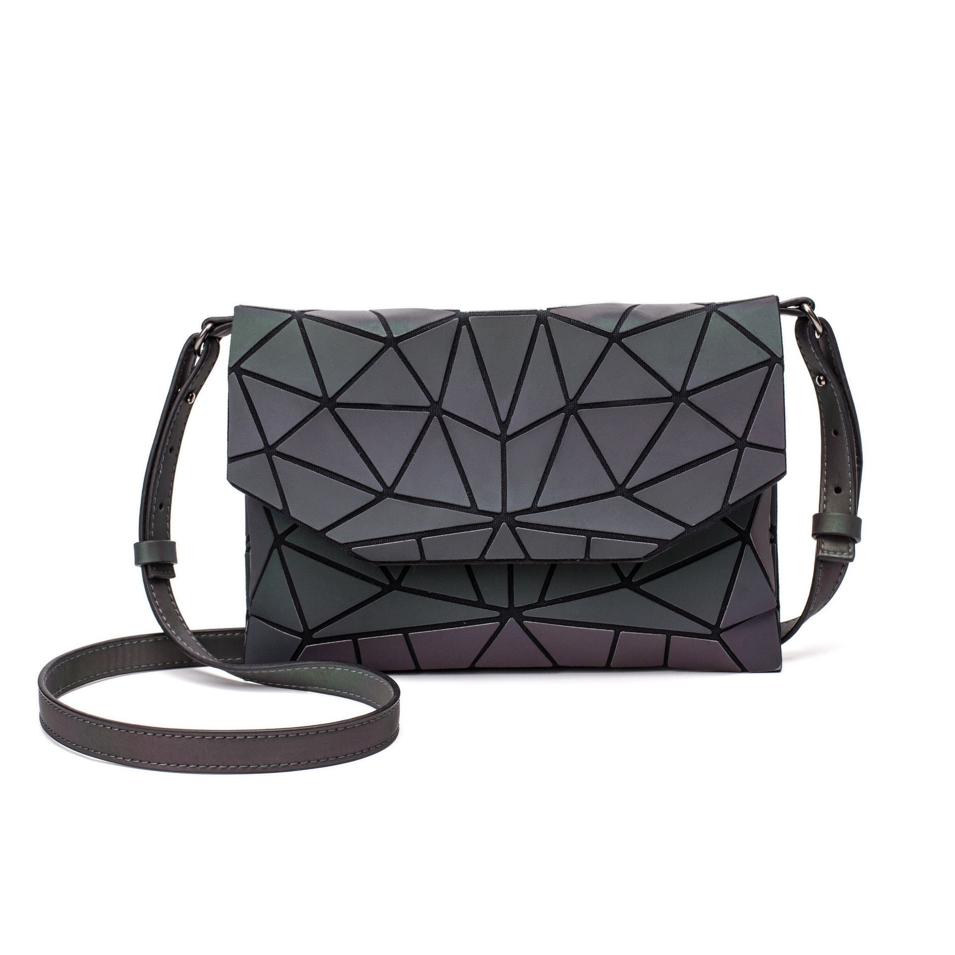 Geometric Luminous Crossbody Bag