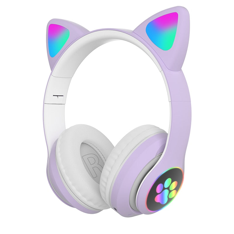 Cute Cat Ear Bluetooth Headphones