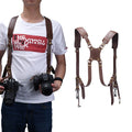 Digital Camera Double Leather Shoulder Strap
