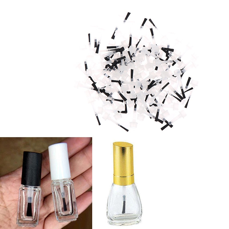 Replacement Nail Polish Applicator Brushes (100 Pieces/Set)