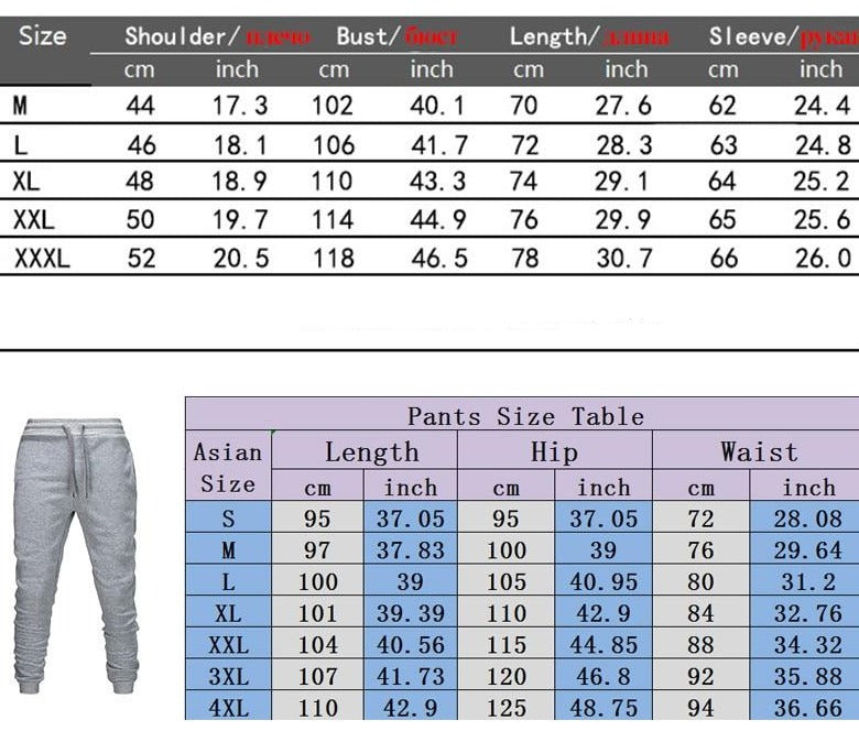 Oblique Zippers Men Tracksuit