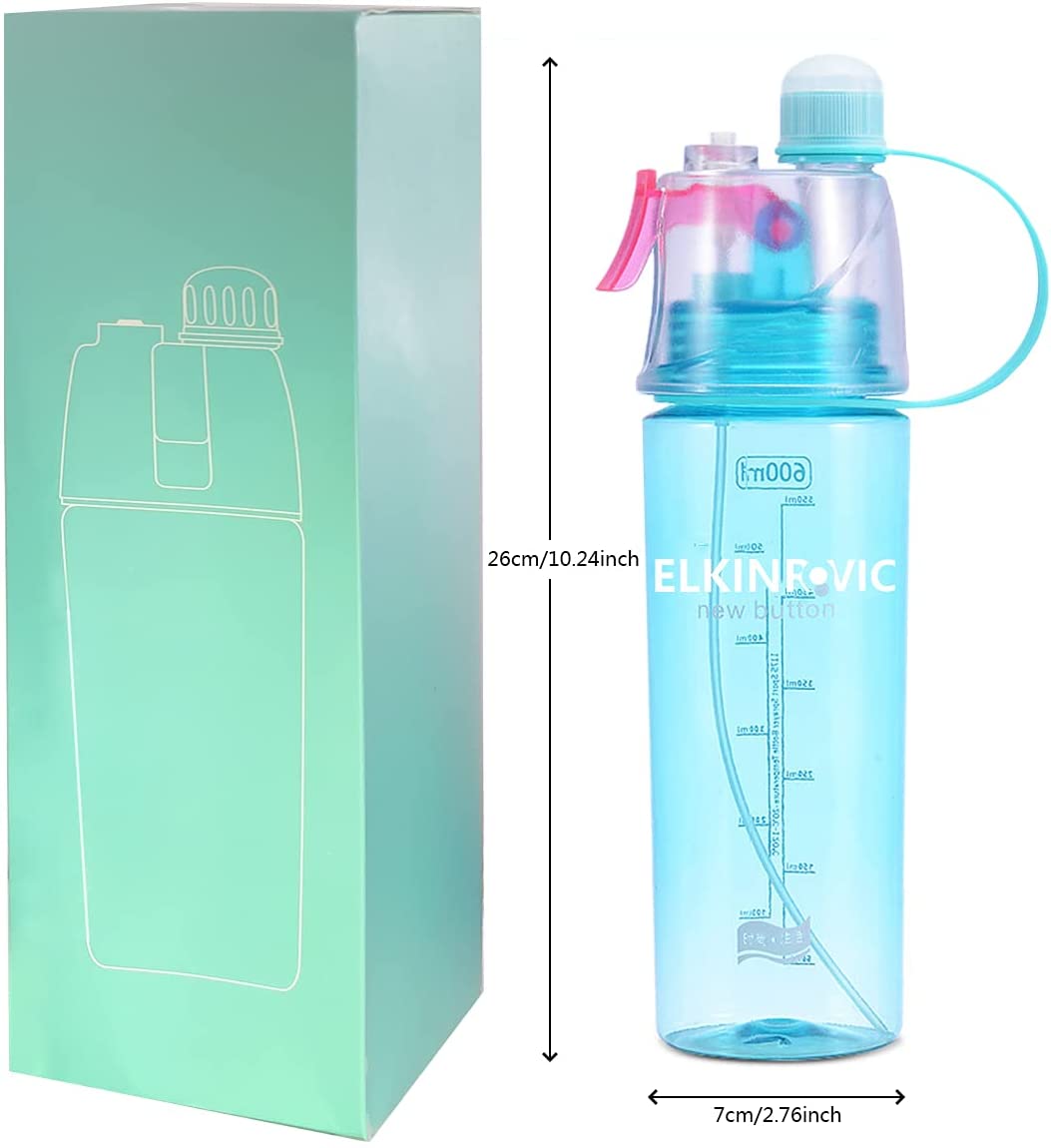 Water bottle with atomizer
