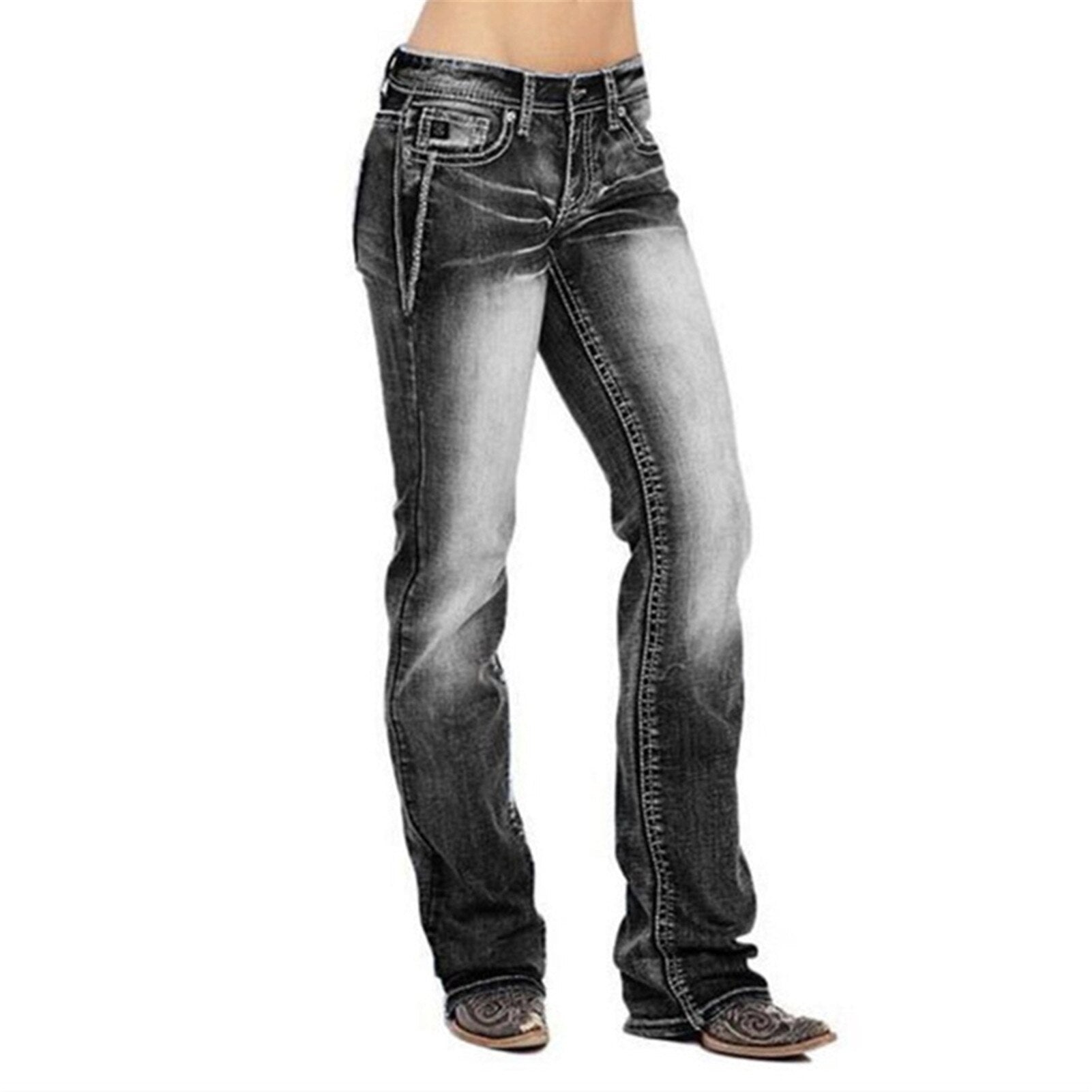 Denim Boot Cut Jeans