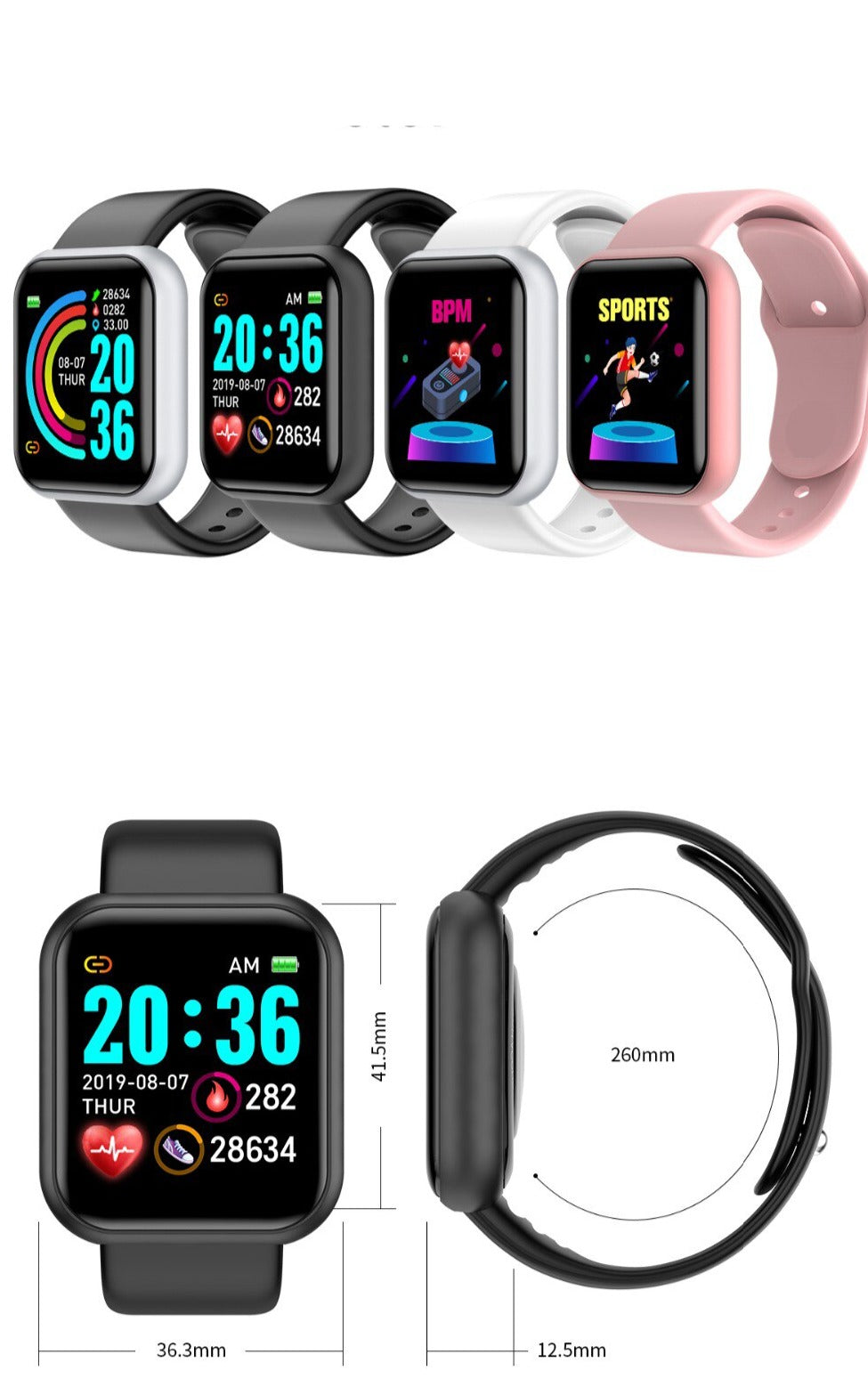 Y68 D20 Pro Smart Watch