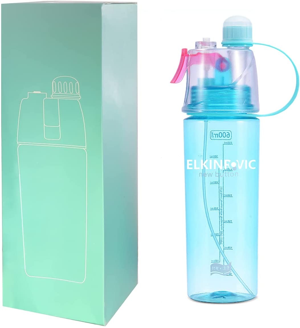 Water bottle with atomizer
