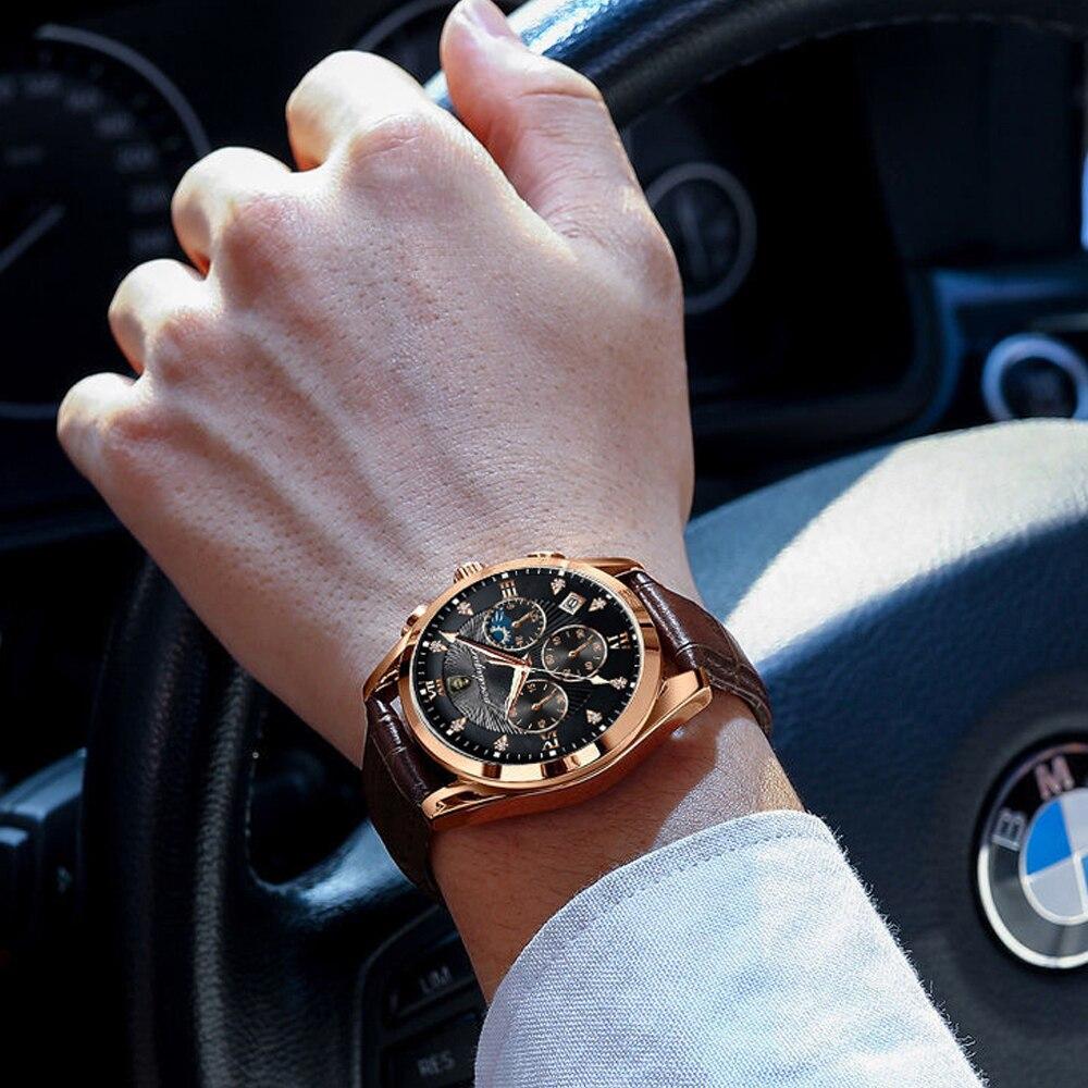 Premium Leather Wristwatch for Men