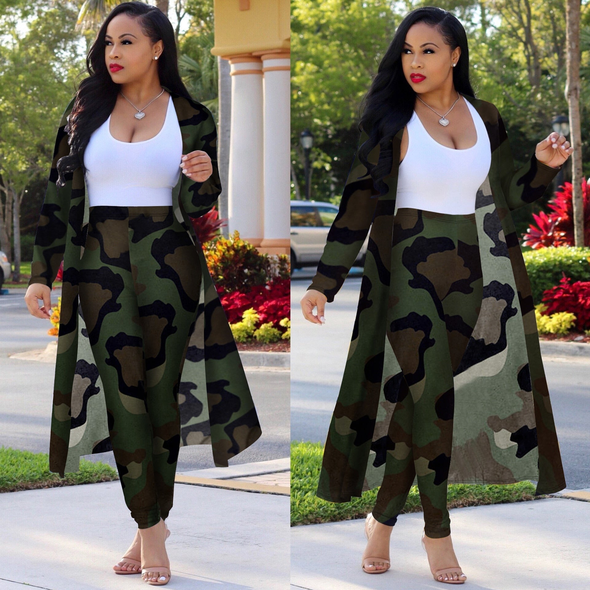 Kimono cardigan set