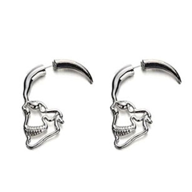 Hollow Skull Stud Earrings