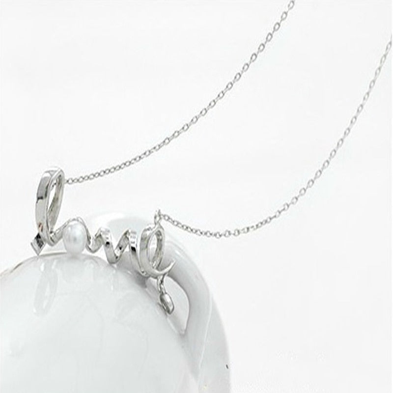 LOVE Pearl Necklace