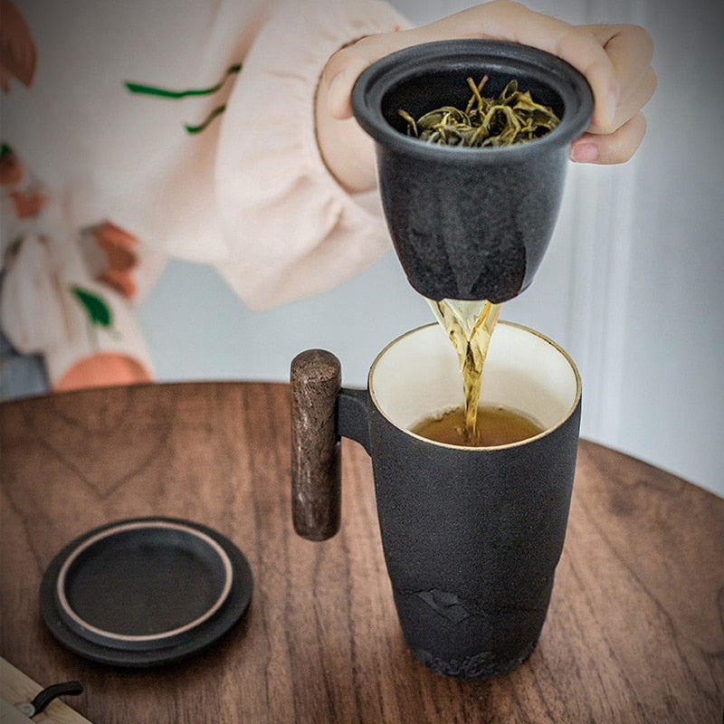 Keramisk kaffe- og tekopp