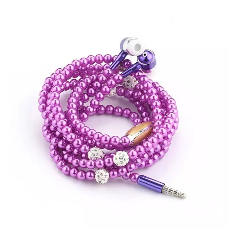 Pearl Necklace Earphone