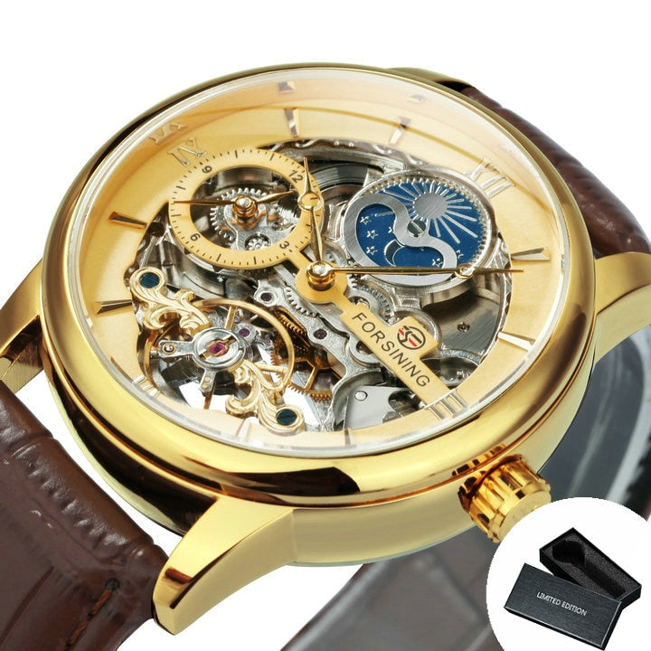 Forsining Men's Skeleton Watch