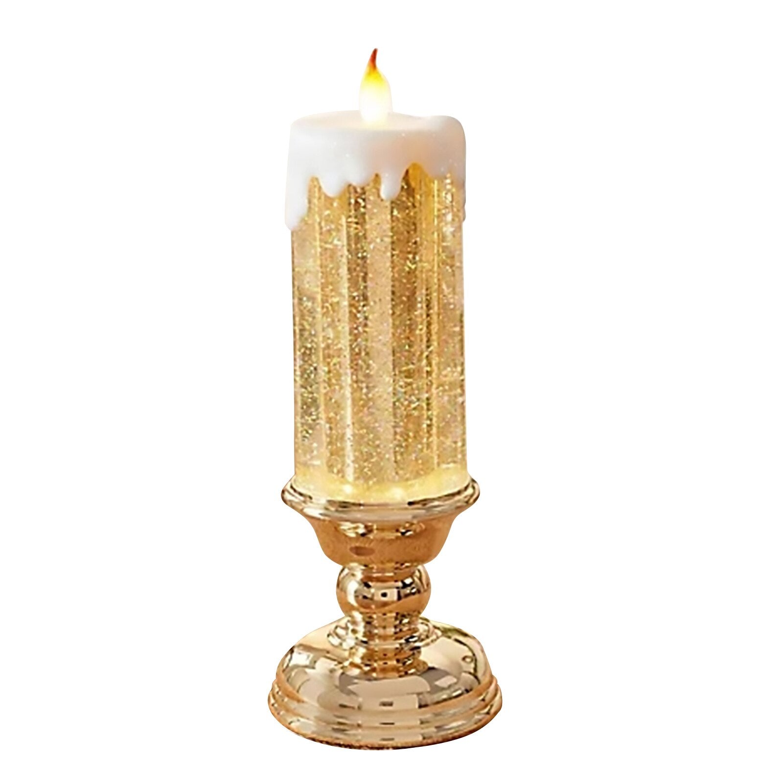 Color Changing LED Water Candle with Glitter