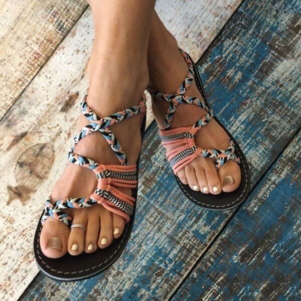 Casual Lace Up Beach Sandals