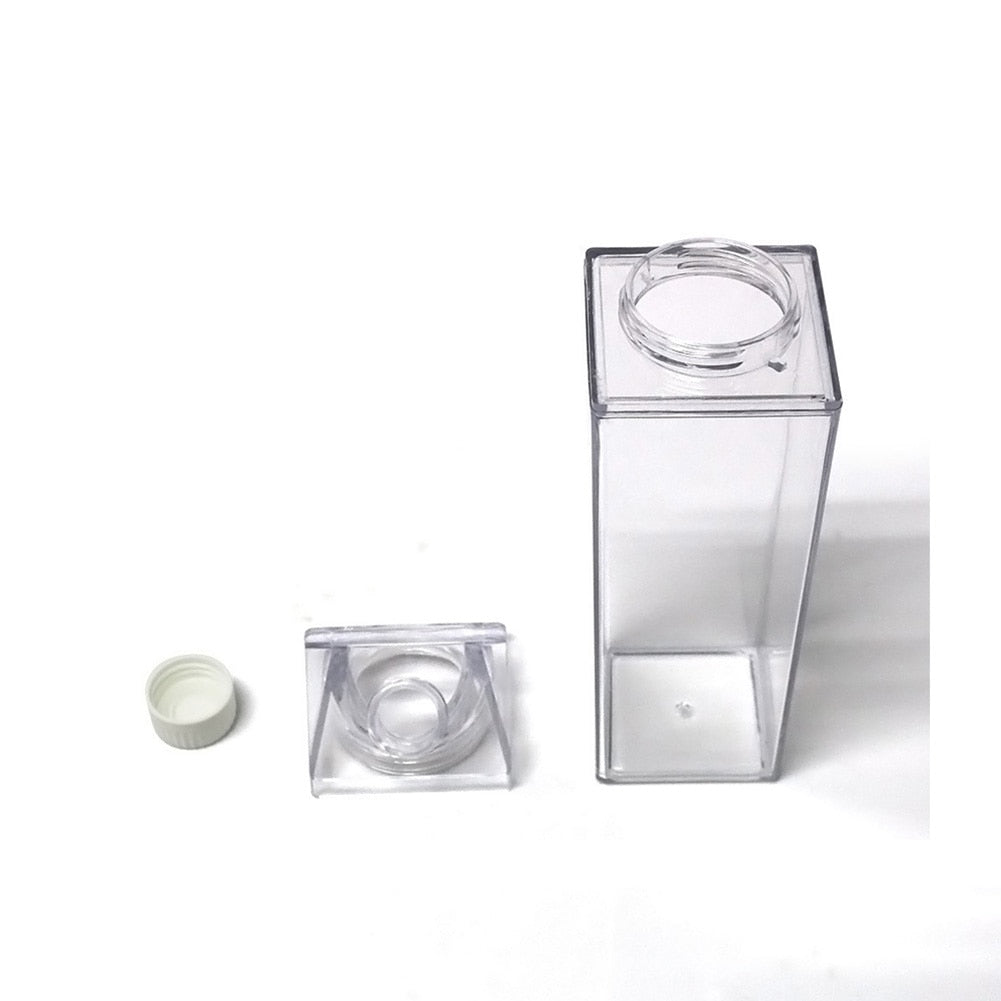 Clear water bottle
